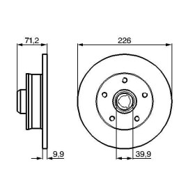 BOSCH Brzdový kotouč plný Ø226mm 0 986 478 332_thumb5