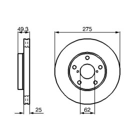 BOSCH Brzdový kotouč větraný Ø275mm 0 986 479 111_thumb5