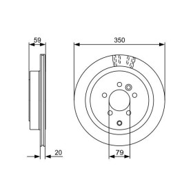 BOSCH Brzdový kotouč větraný Ø350mm 0 986 479 492_thumb5