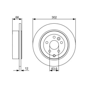 BOSCH Brzdový kotouč plný Ø302mm 0 986 479 518_thumb5