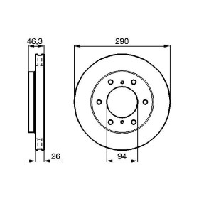 BOSCH Brzdový kotouč větraný Ø290mm 0 986 478 990_thumb5