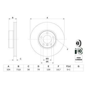 BOSCH Brzdový kotouč větraný Ø324mm 0 986 478 024_thumb5