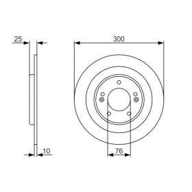 BOSCH Brzdový kotouč plný Ø300mm 0 986 479 A46_thumb5