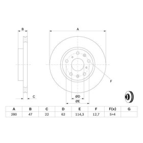 BOSCH Brzdový kotouč větraný Ø279.7mm 0 986 479 403_thumb5