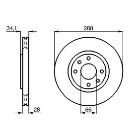 BOSCH Brzdový kotouč větraný Ø288mm 0 986 478 980_thumb5