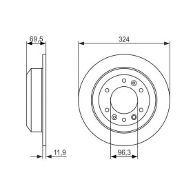 BOSCH Brzdový kotouč plný Ø324mm 0 986 479 598_thumb5