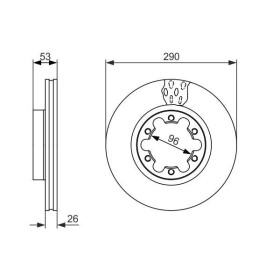 BOSCH Brzdový kotouč větraný Ø290mm 0 986 479 141_thumb5