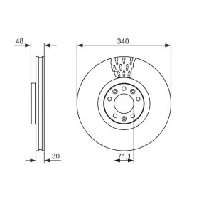 BOSCH Brzdový kotouč větraný Ø340mm 0 986 479 092_thumb5