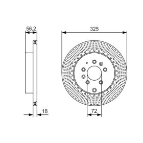 BOSCH Brzdový kotouč větraný Ø325mm 0 986 479 C30_thumb5