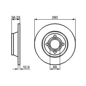 BOSCH Brzdový kotouč plný Ø280mm 0 986 478 131_thumb5