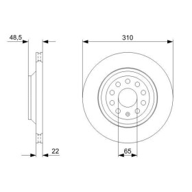 BOSCH Brzdový kotouč větraný Ø310mm 0 986 479 303_thumb5