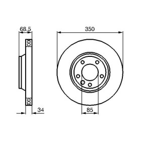 BOSCH Brzdový kotouč větraný Ø350mm 0 986 479 249_thumb5