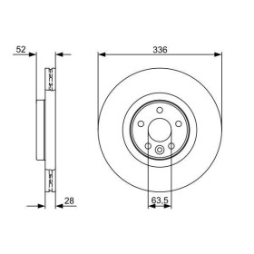 BOSCH Brzdový kotouč větraný Ø336mm 0 986 479 395_thumb5