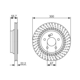 BOSCH Brzdový kotouč větraný Ø300mm 0 986 479 655_thumb5