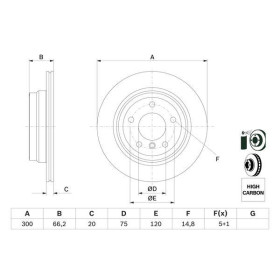 BOSCH Brzdový kotouč větraný Ø300mm 0 986 479 263_thumb5