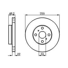 BOSCH Brzdový kotouč větraný Ø255mm 0 986 478 578_thumb5