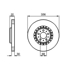 BOSCH Brzdový kotouč větraný Ø336mm 0 986 479 202_thumb5