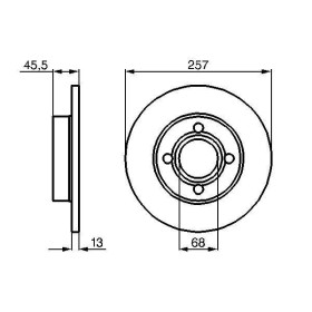 BOSCH Brzdový kotouč plný Ø256mm 0 986 478 016_thumb5