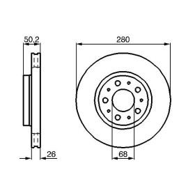 BOSCH Brzdový kotouč větraný Ø280mm 0 986 478 603_thumb5