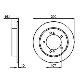 BOSCH Brzdový kotouč plný Ø290,2mm 0 986 478 539_thumb5