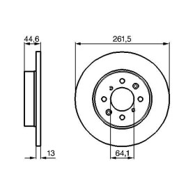 BOSCH Brzdový kotouč plný Ø262mm 0 986 478 889_thumb5