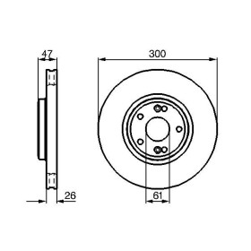 BOSCH Brzdový kotouč větraný Ø300mm 0 986 479 B47_thumb5