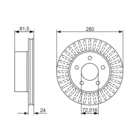 BOSCH Brzdový kotouč větraný Ø280mm 0 986 479 386_thumb5