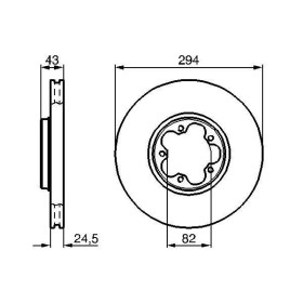 BOSCH Brzdový kotouč větraný Ø294mm 0 986 479 B29_thumb5