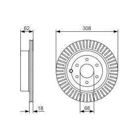 BOSCH Brzdový kotouč větraný Ø307,7mm 0 986 479 533_thumb5