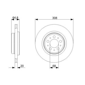 BOSCH Brzdový kotouč větraný Ø308mm 0 986 479 C78_thumb5