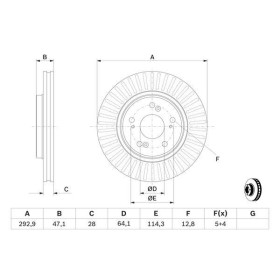 BOSCH Brzdový kotouč větraný Ø293mm 0 986 479 456_thumb5