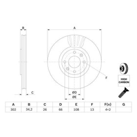 BOSCH Brzdový kotouč větraný Ø301,8mm 0 986 479 C72_thumb5