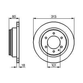 BOSCH Brzdový kotouč větraný Ø313mm 0 986 478 496_thumb5