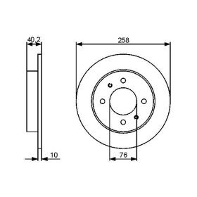 BOSCH Brzdový kotouč plný Ø257,9mm 0 986 479 484_thumb5