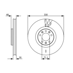 BOSCH Brzdový kotouč větraný Ø329,8mm 0 986 479 529_thumb5