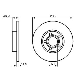 BOSCH Brzdový kotouč plný Ø288mm 0 986 478 545_thumb5