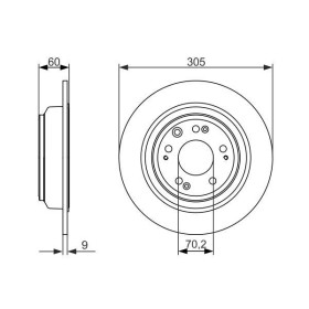 BOSCH Brzdový kotouč plný Ø305mm 0 986 479 740_thumb5