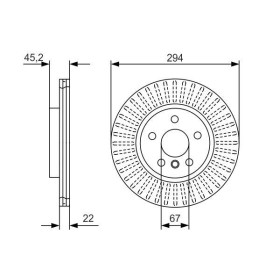 BOSCH Brzdový kotouč větraný Ø294mm 0 986 479 C91_thumb5