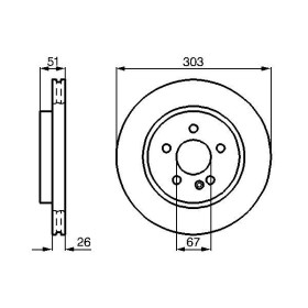 BOSCH Brzdový kotouč větraný Ø303mm 0 986 478 468_thumb5