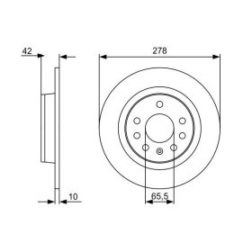 BOSCH Brzdový kotouč plný Ø278mm 0 986 479 C80_thumb5