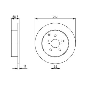 BOSCH Brzdový kotouč plný Ø297mm 0 986 479 574_thumb5