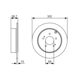 BOSCH Brzdový kotouč plný Ø301,8mm 0 986 479 532_thumb5