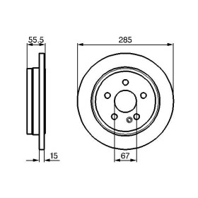 BOSCH Brzdový kotouč plný Ø285mm 0 986 478 469_thumb5