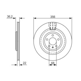 BOSCH Brzdový kotouč větraný Ø356mm 0 986 479 749_thumb5