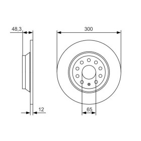 BOSCH Brzdový kotouč plný Ø300mm 0 986 479 A84_thumb5