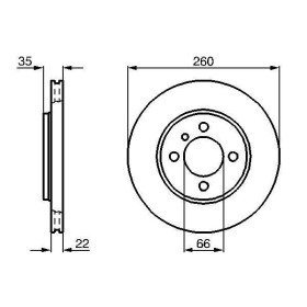 BOSCH Brzdový kotouč větraný Ø260mm 0 986 478 036_thumb6