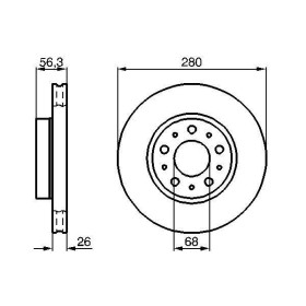 BOSCH Brzdový kotouč větraný Ø280mm 0 986 478 298_thumb5