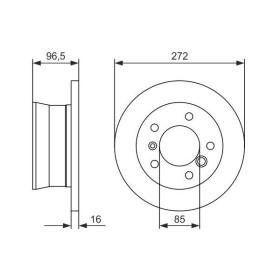 BOSCH Brzdový kotouč plný Ø272mm 0 986 479 B33_thumb5