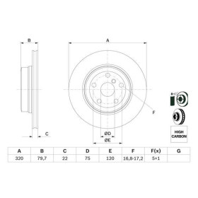 BOSCH Brzdový kotouč větraný Ø320mm 0 986 479 166_thumb5