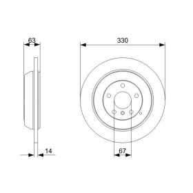 BOSCH Brzdový kotouč plný Ø330,2mm 0 986 479 330_thumb5